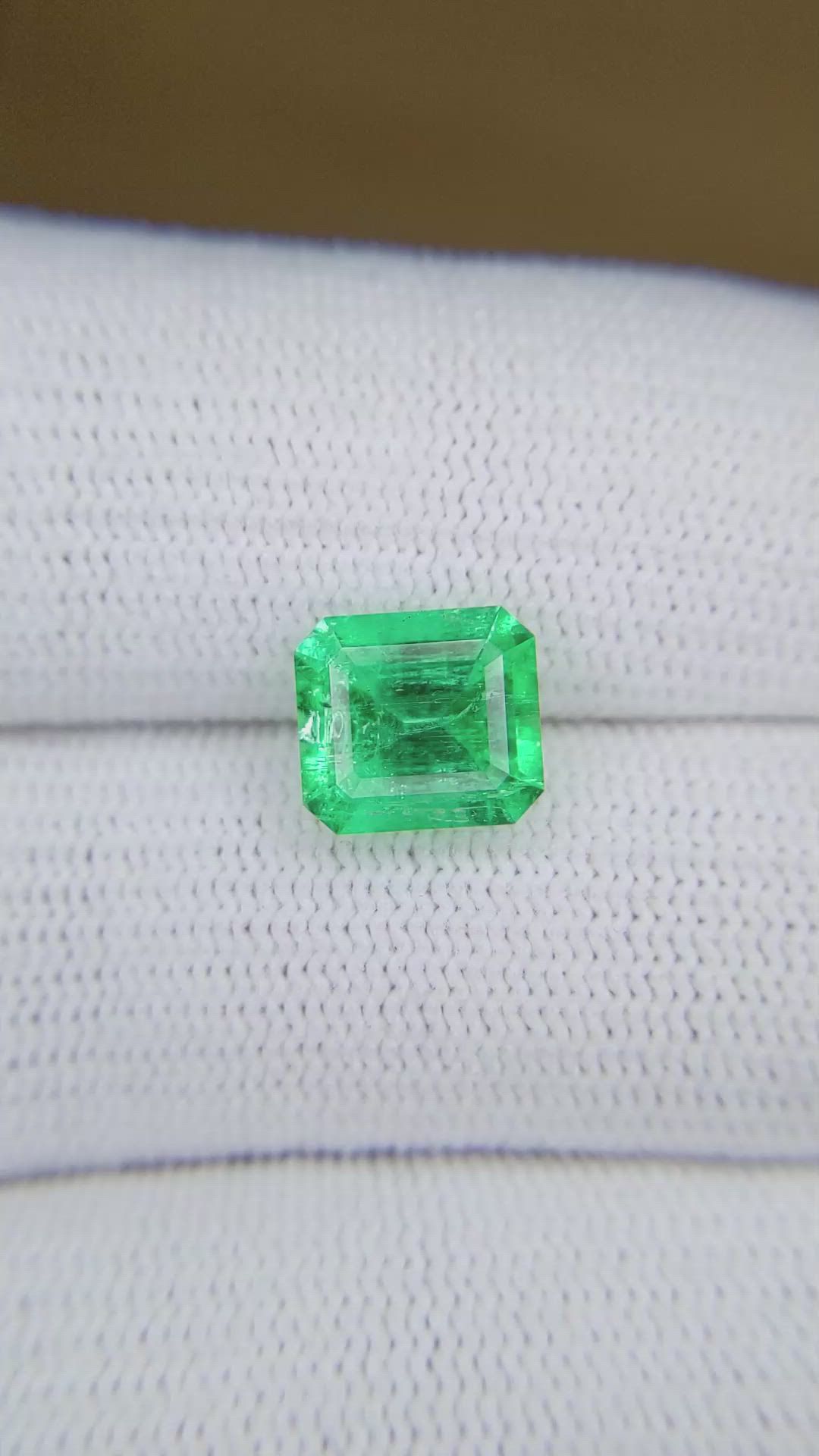 2.41 Ct. Emerald from Colombia Size Video