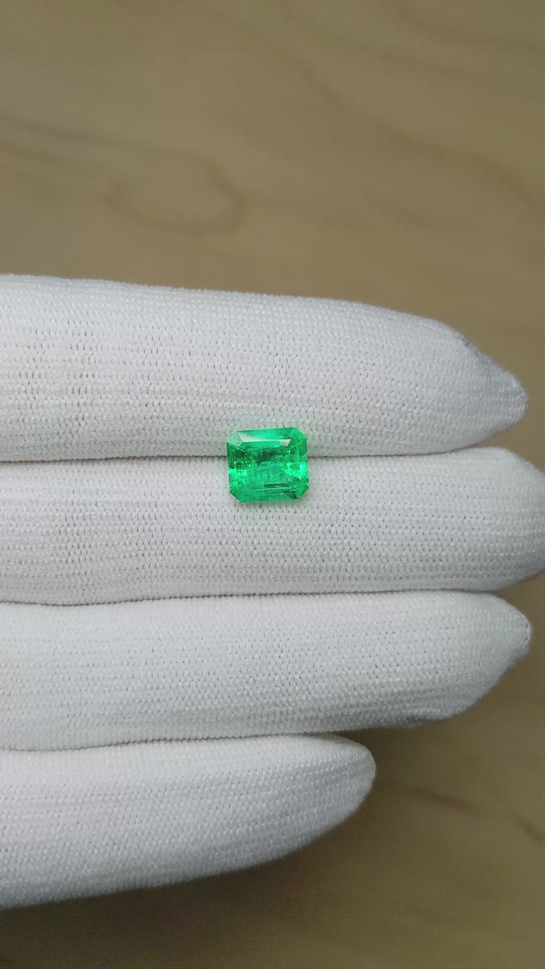 2.41 Ct. Emerald from Colombia Size Video