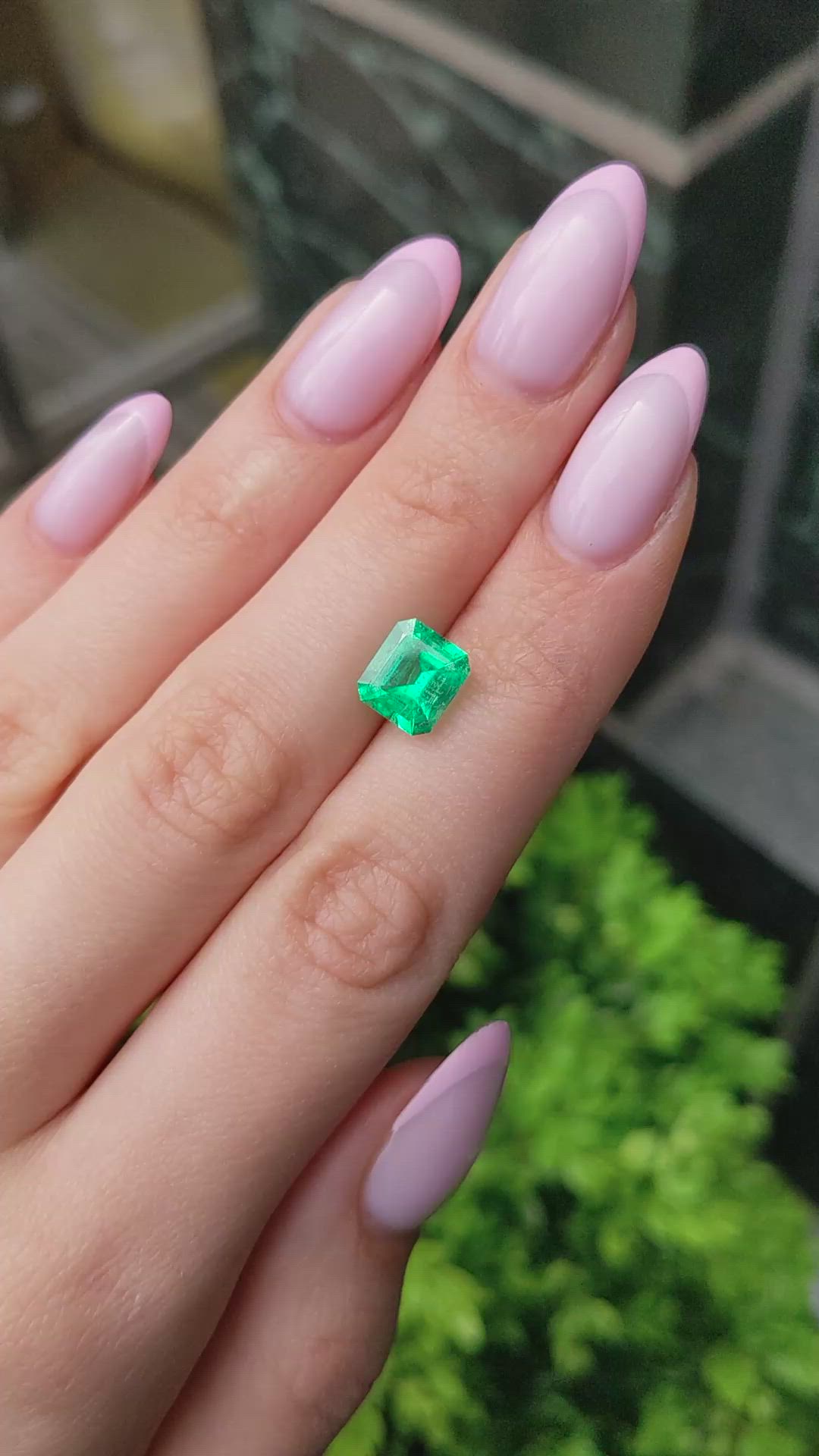 2.41 Ct. Emerald from Colombia Size Video