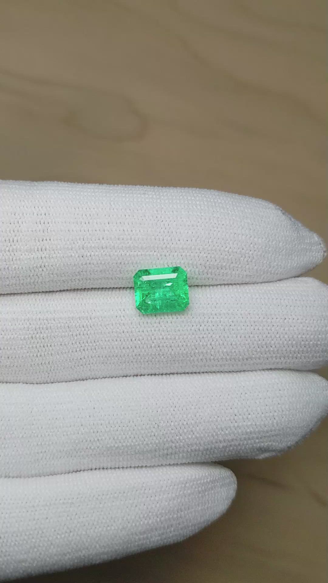 2.49 Ct. Emerald from Colombia Size Video