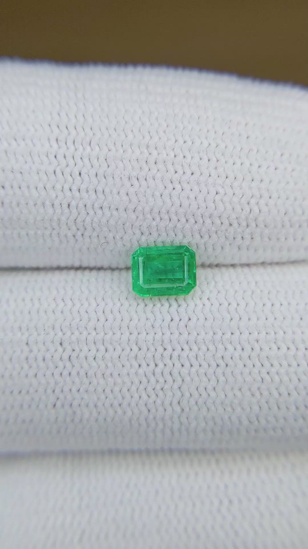 0.57 Ct. Emerald from Colombia Size Video