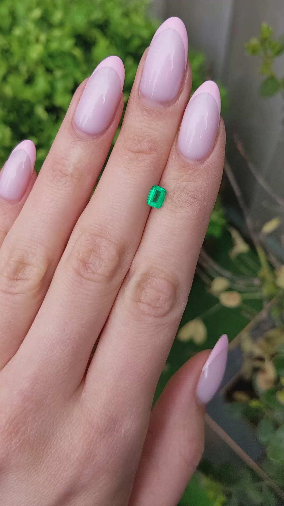 0.57 Ct. Emerald from Colombia Size Video