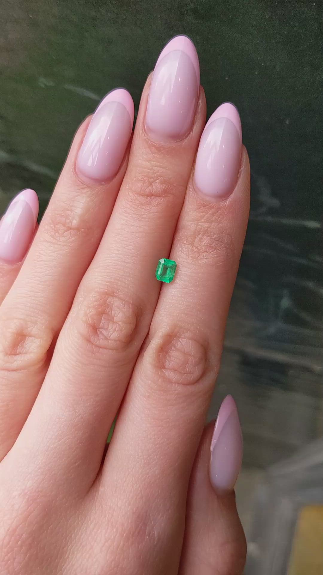 0.46 Ct. Emerald from Colombia Size Video