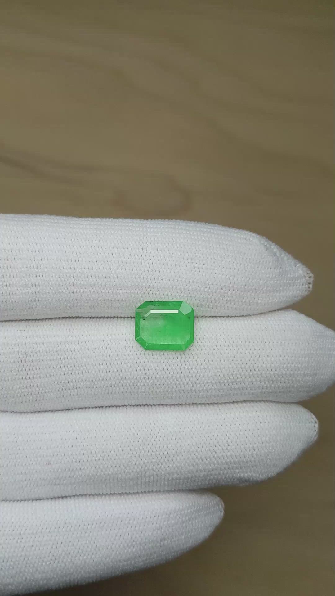 2.05 Ct. Emerald from Colombia Size Video