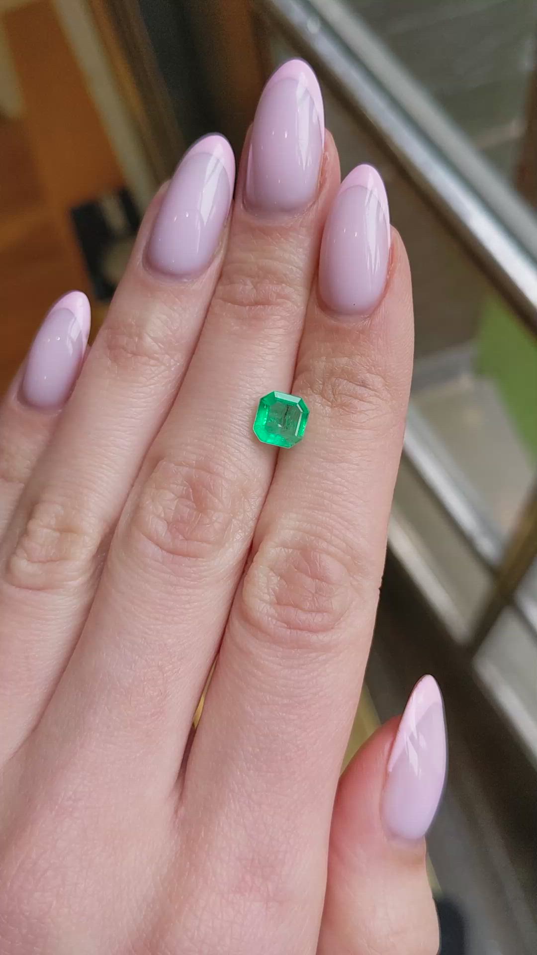 1.54 Ct. Emerald from Colombia Size Video