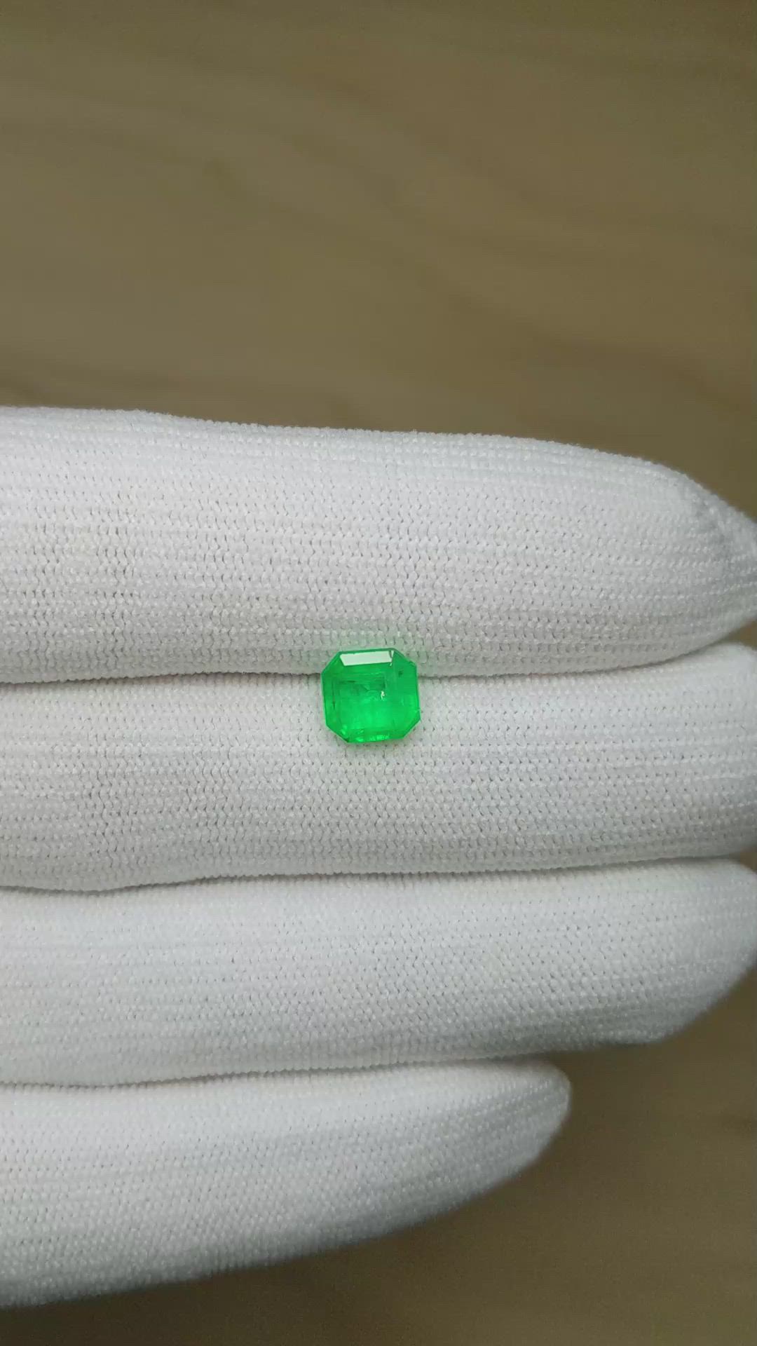 1.54 Ct. Emerald from Colombia Size Video