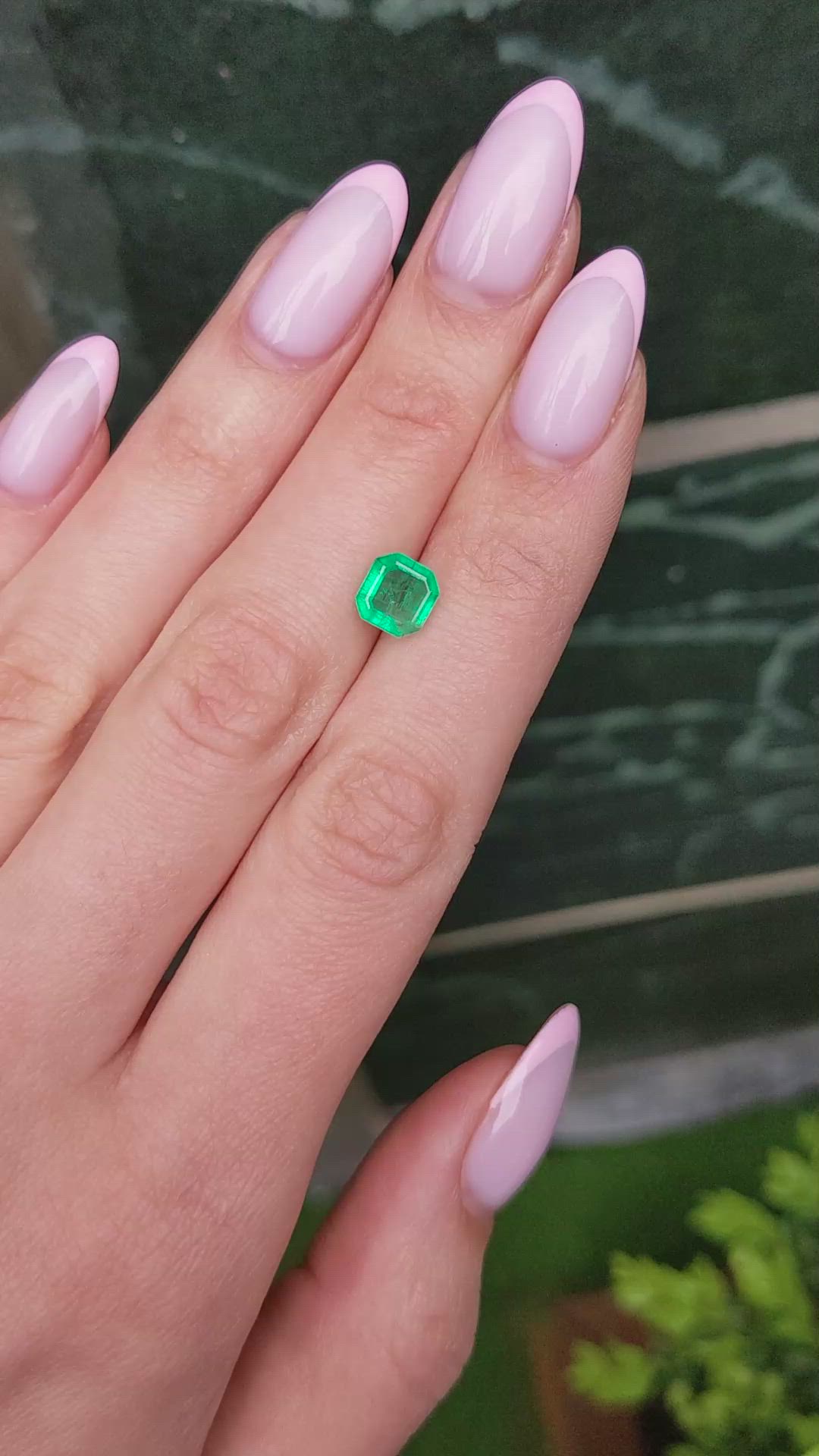 1.54 Ct. Emerald from Colombia Size Video