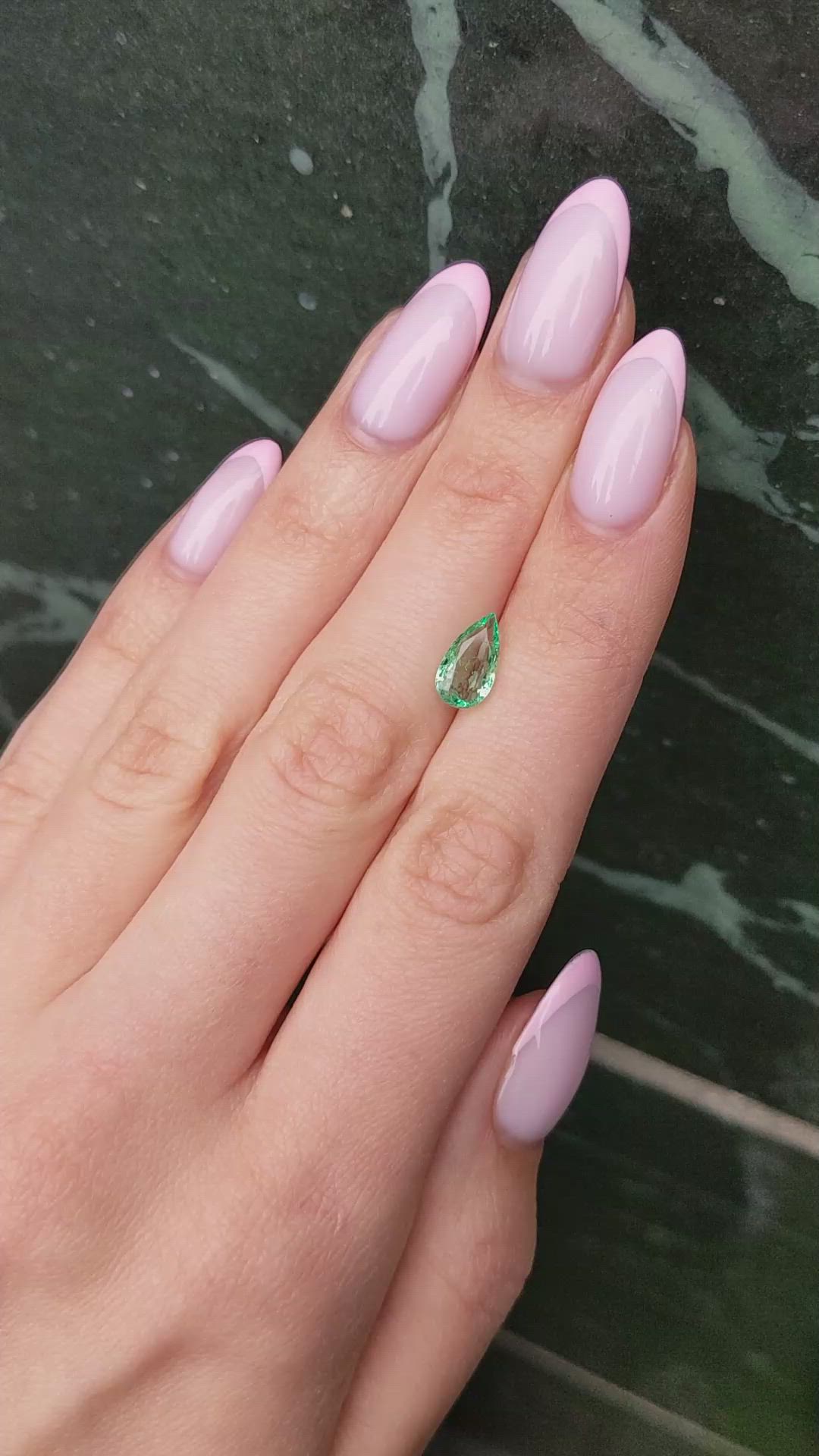 1.28 Ct. Emerald from Colombia Size Video