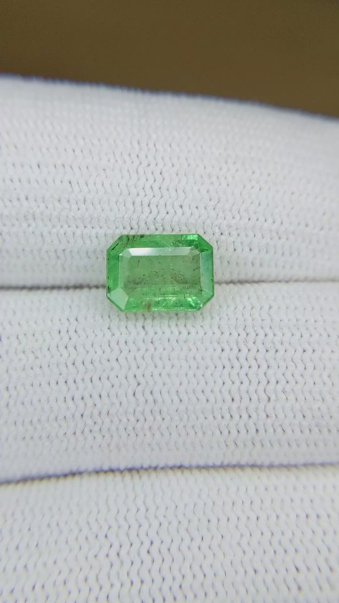 1.73 Ct. Emerald from Zambia Size Video