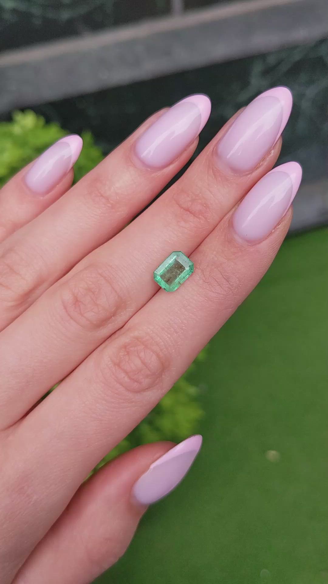 1.73 Ct. Emerald from Zambia Size Video