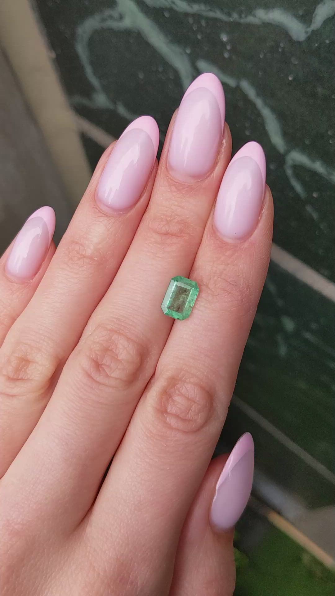 1.73 Ct. Emerald from Zambia Size Video