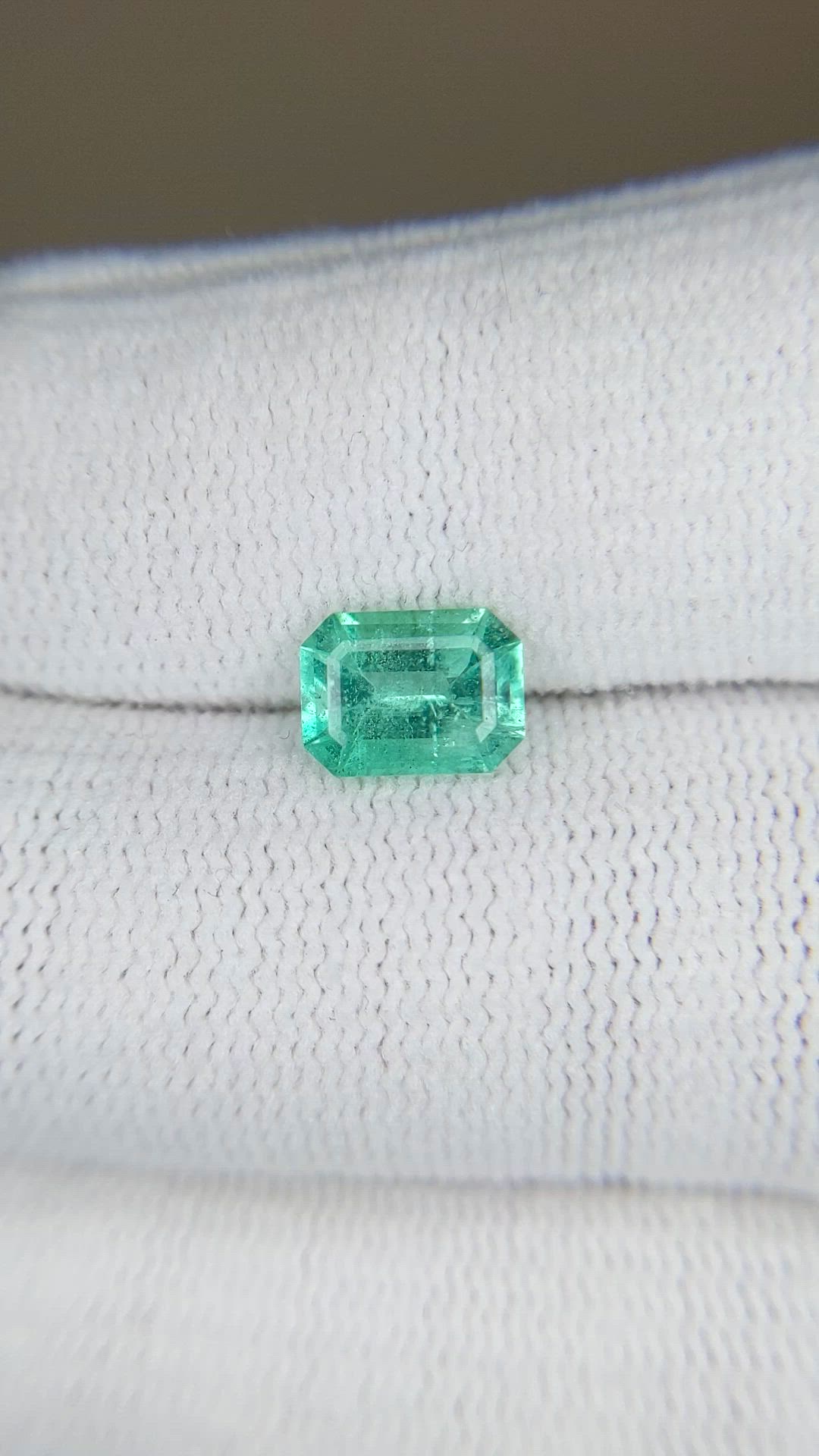 1.23 Ct. Emerald from Brazil Size Video