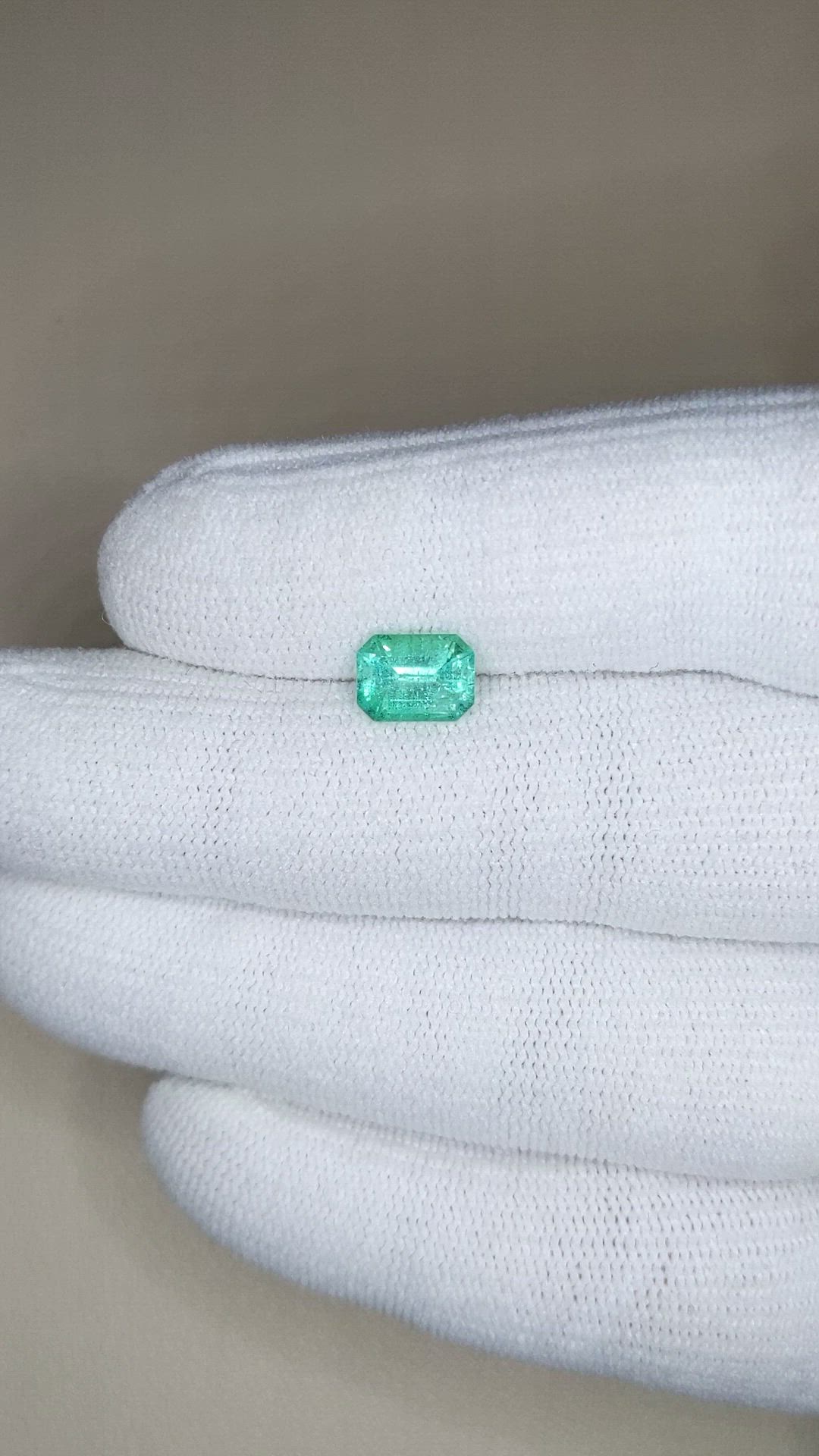 1.23 Ct. Emerald from Brazil Size Video