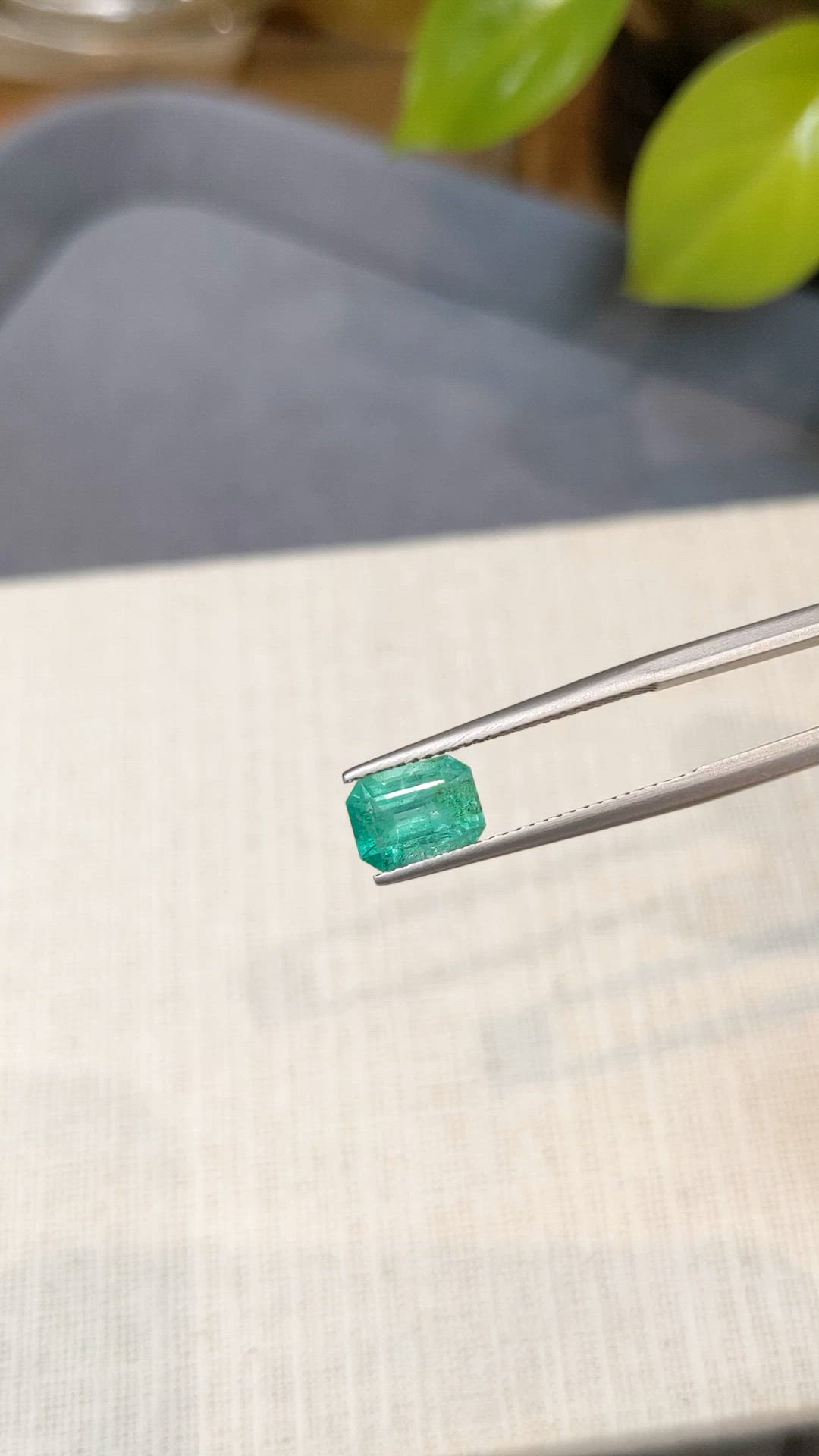 1.34 Ct. Emerald from Brazil Size Video