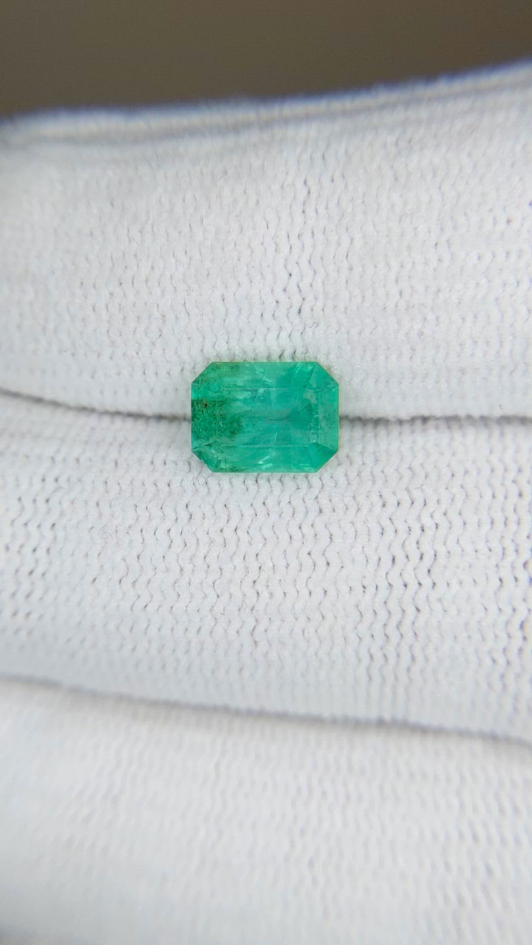1.34 Ct. Emerald from Brazil Size Video