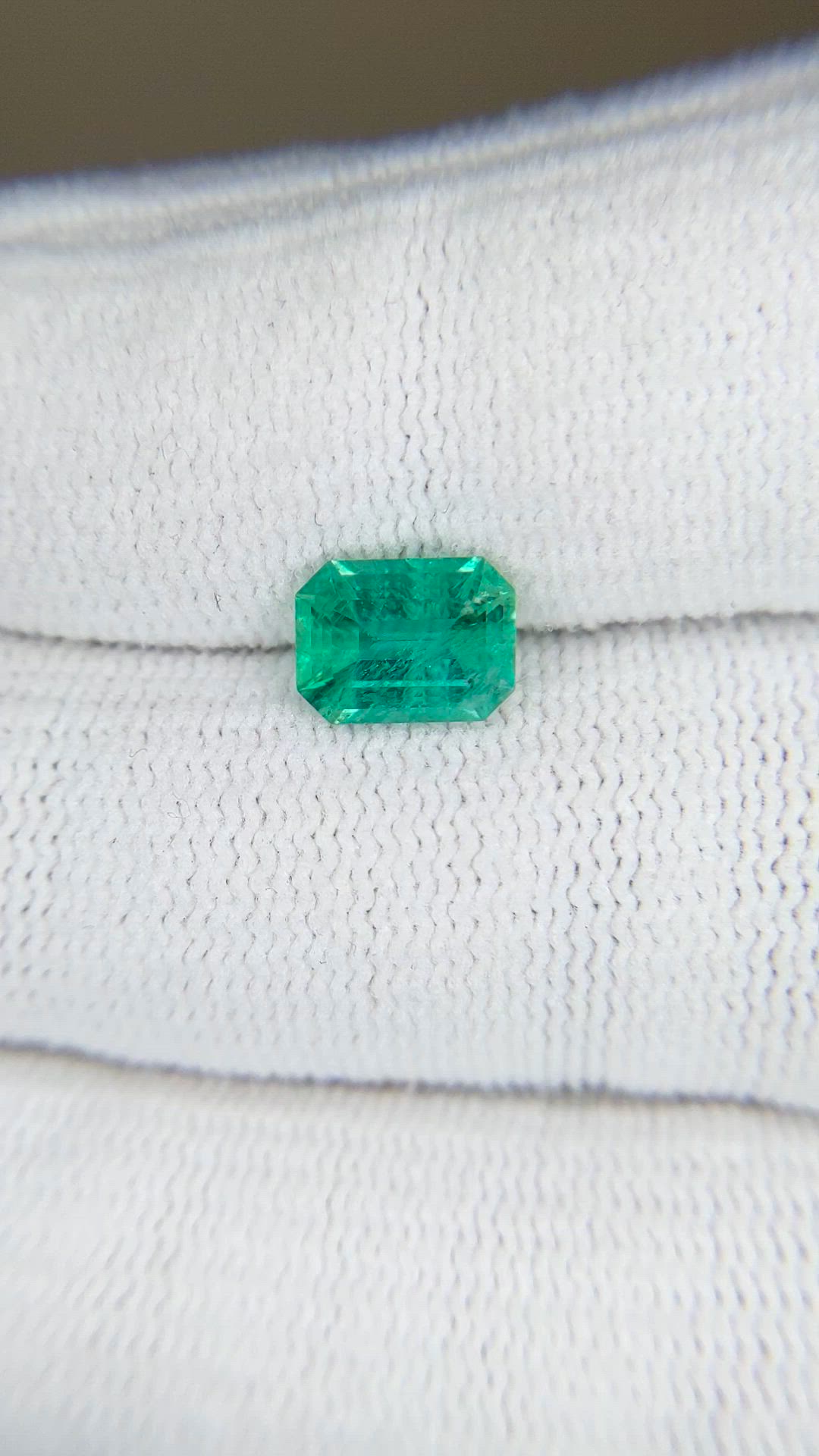 1.24 Ct. Emerald from Brazil Size Video
