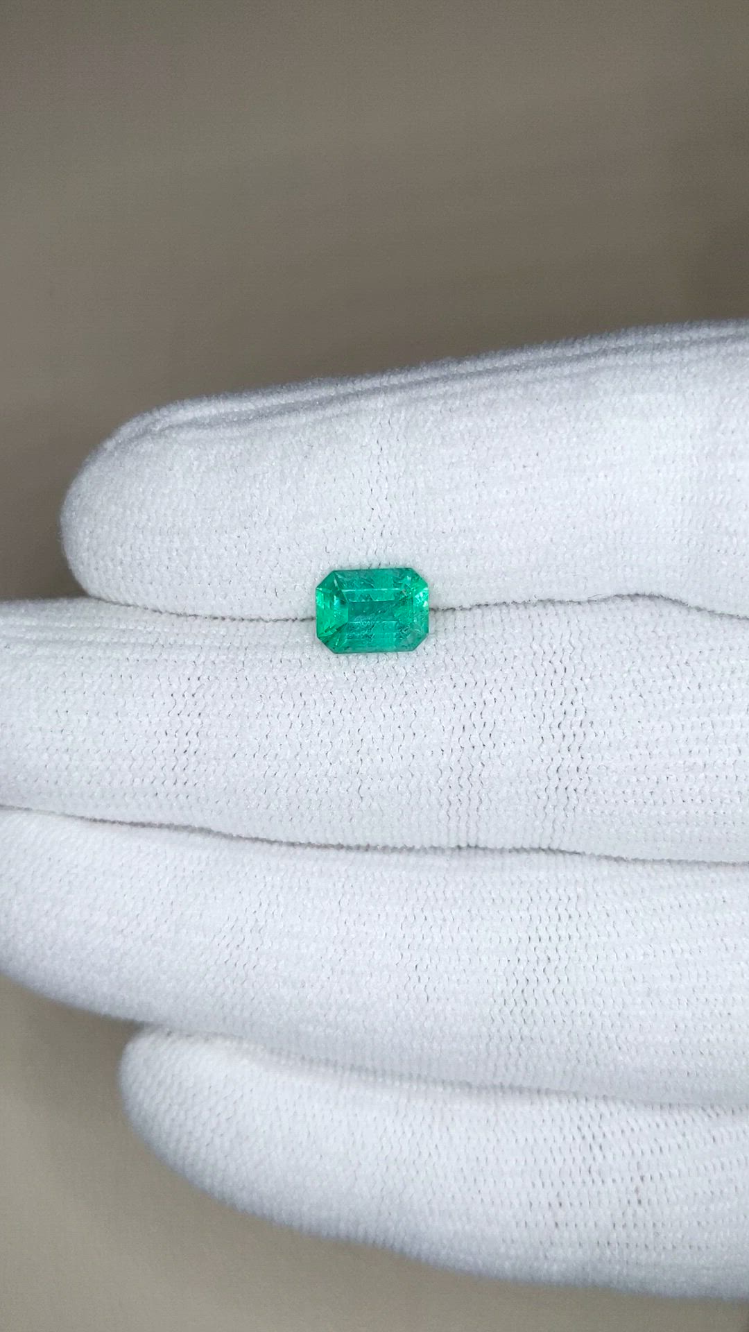 1.24 Ct. Emerald from Brazil Size Video