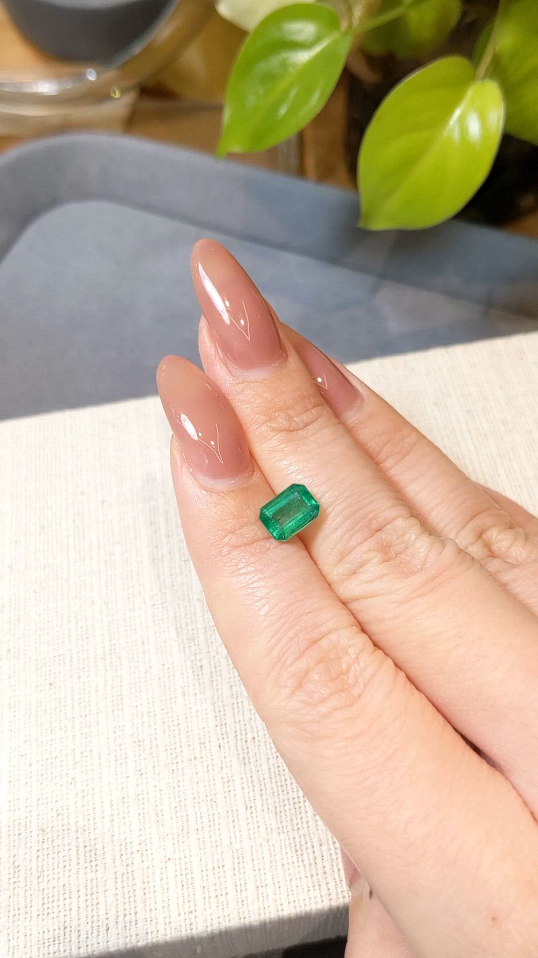 1.51 Ct. Emerald from Zambia Size Video
