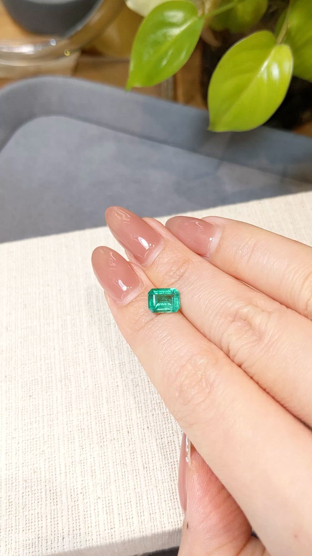 1.43 Ct. Emerald from Zambia Size Video