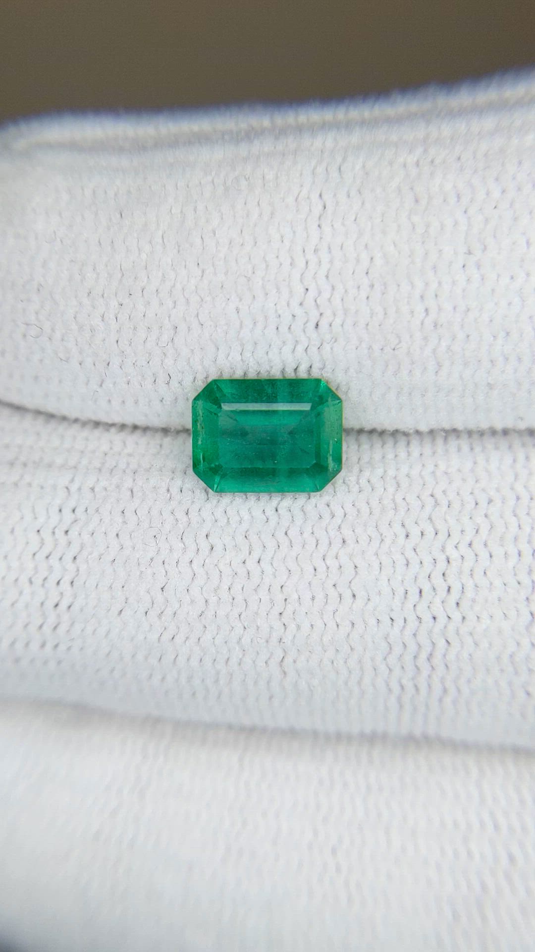 1.31 Ct. Emerald from Zambia Size Video
