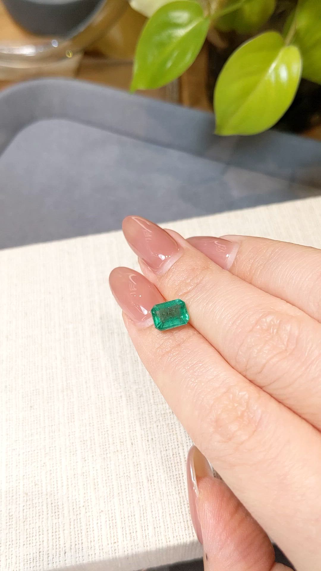 1.82 Ct. Emerald from Zambia Size Video