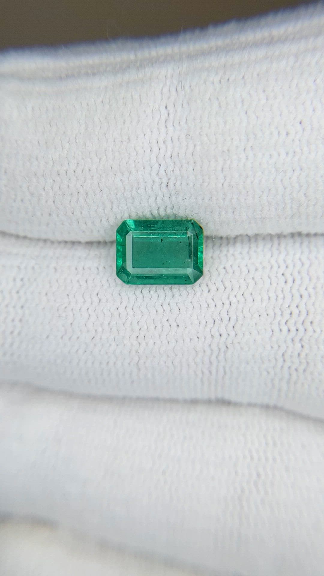 1.21 Ct. Emerald from Zambia Size Video