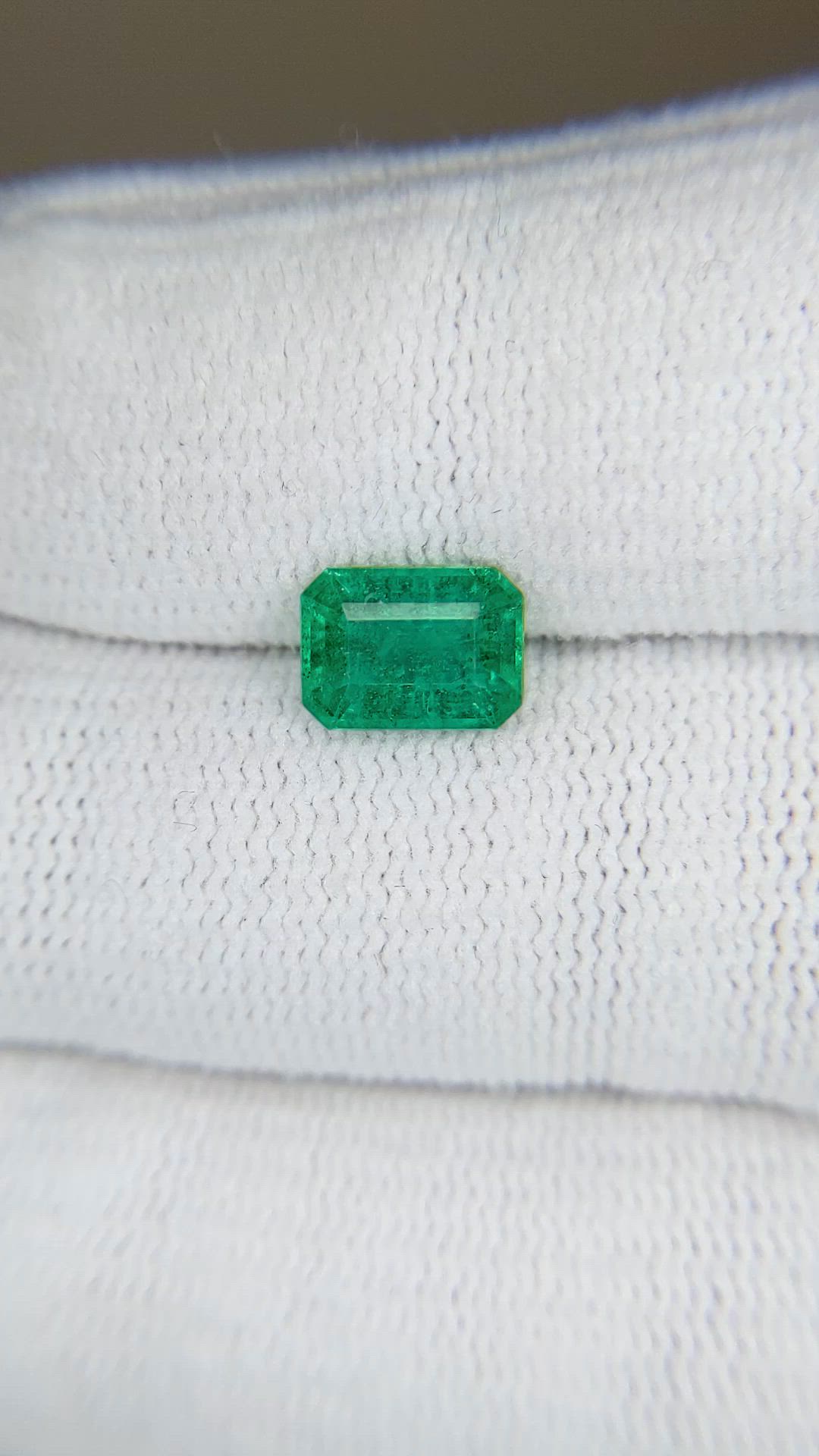 1.27 Ct. Emerald from Zambia Size Video