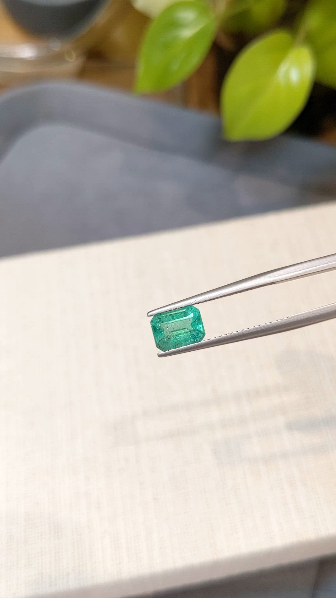 1.42 Ct. Emerald from Zambia Size Video