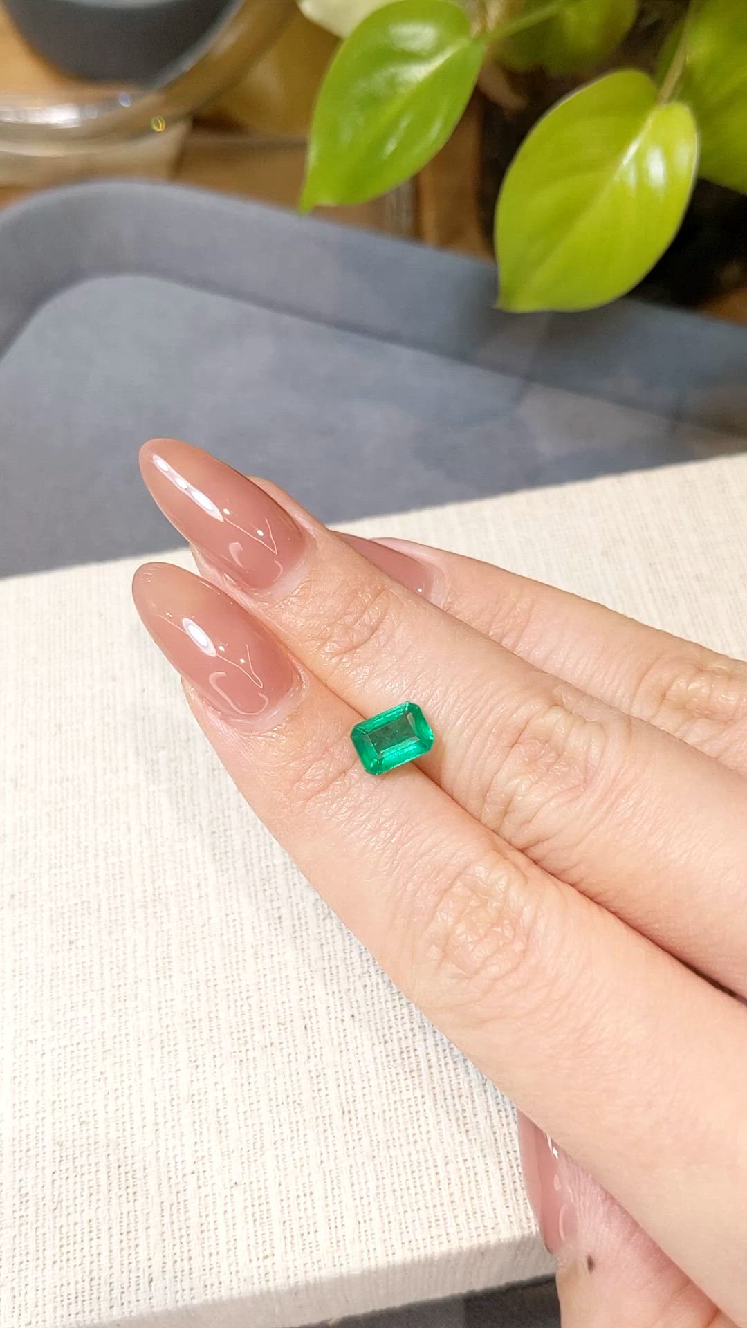1.33 Ct. Emerald from Zambia Size Video