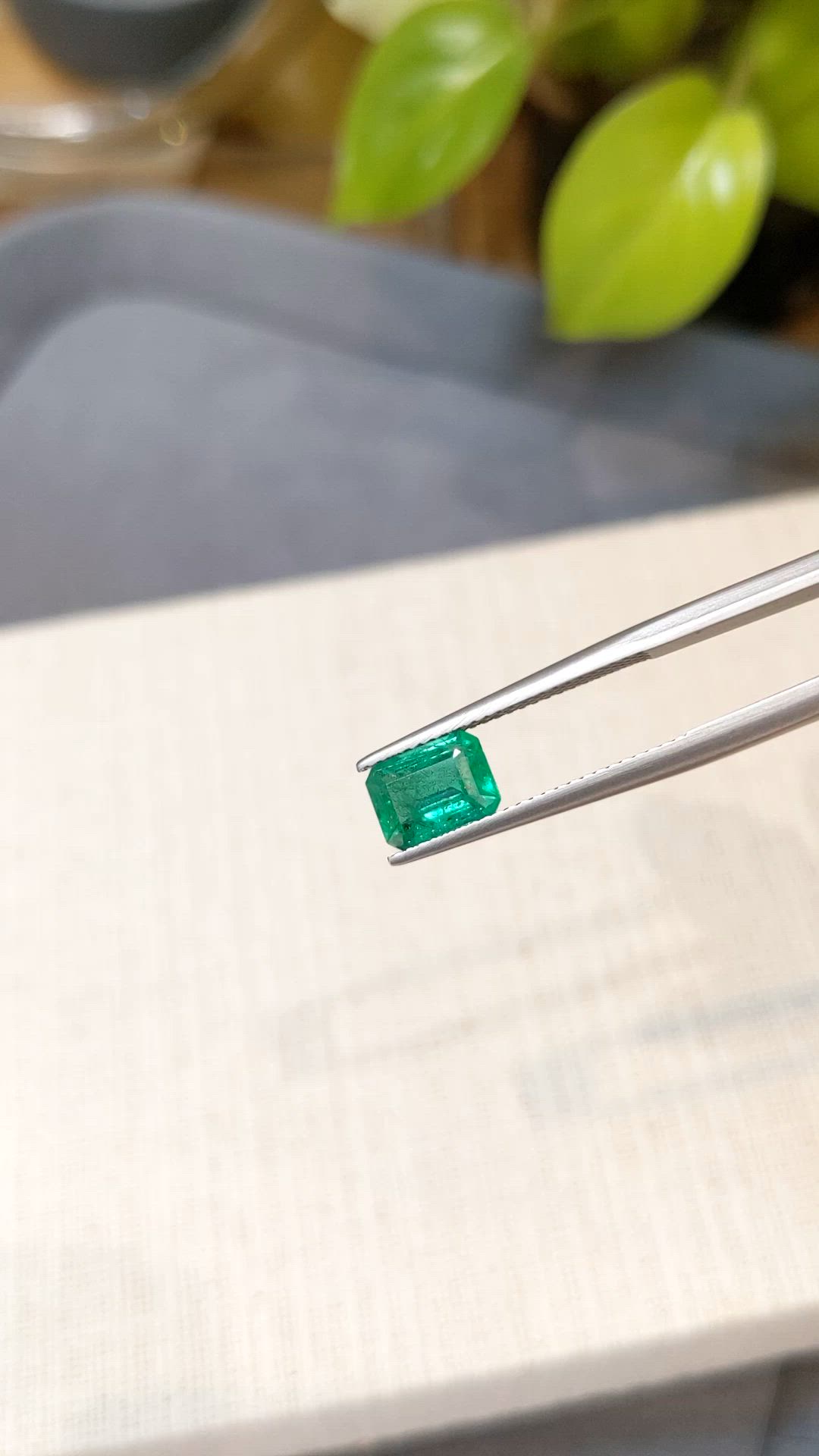1.42 Ct. Emerald from Zambia Size Video