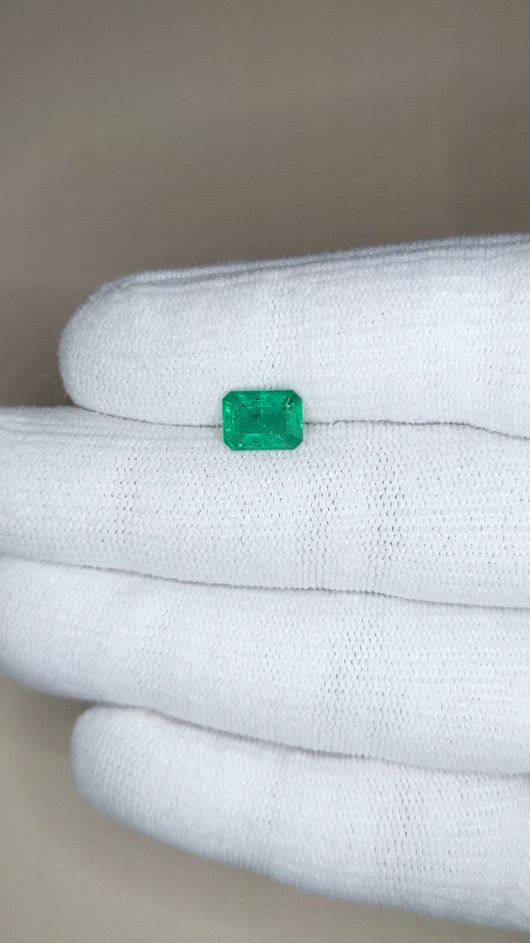 1.42 Ct. Emerald from Zambia Size Video