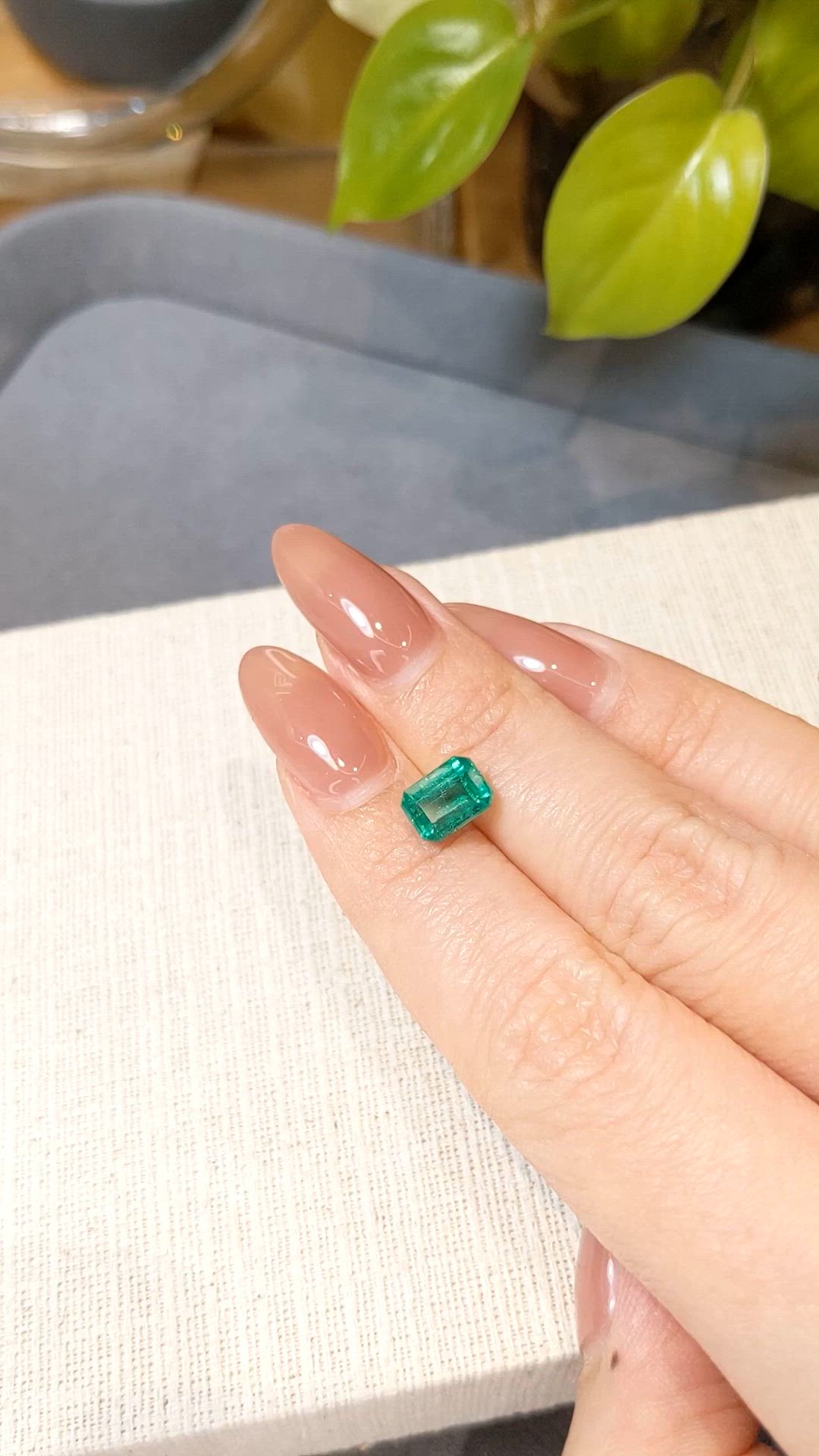 1.76 Ct. Emerald from Zambia Size Video