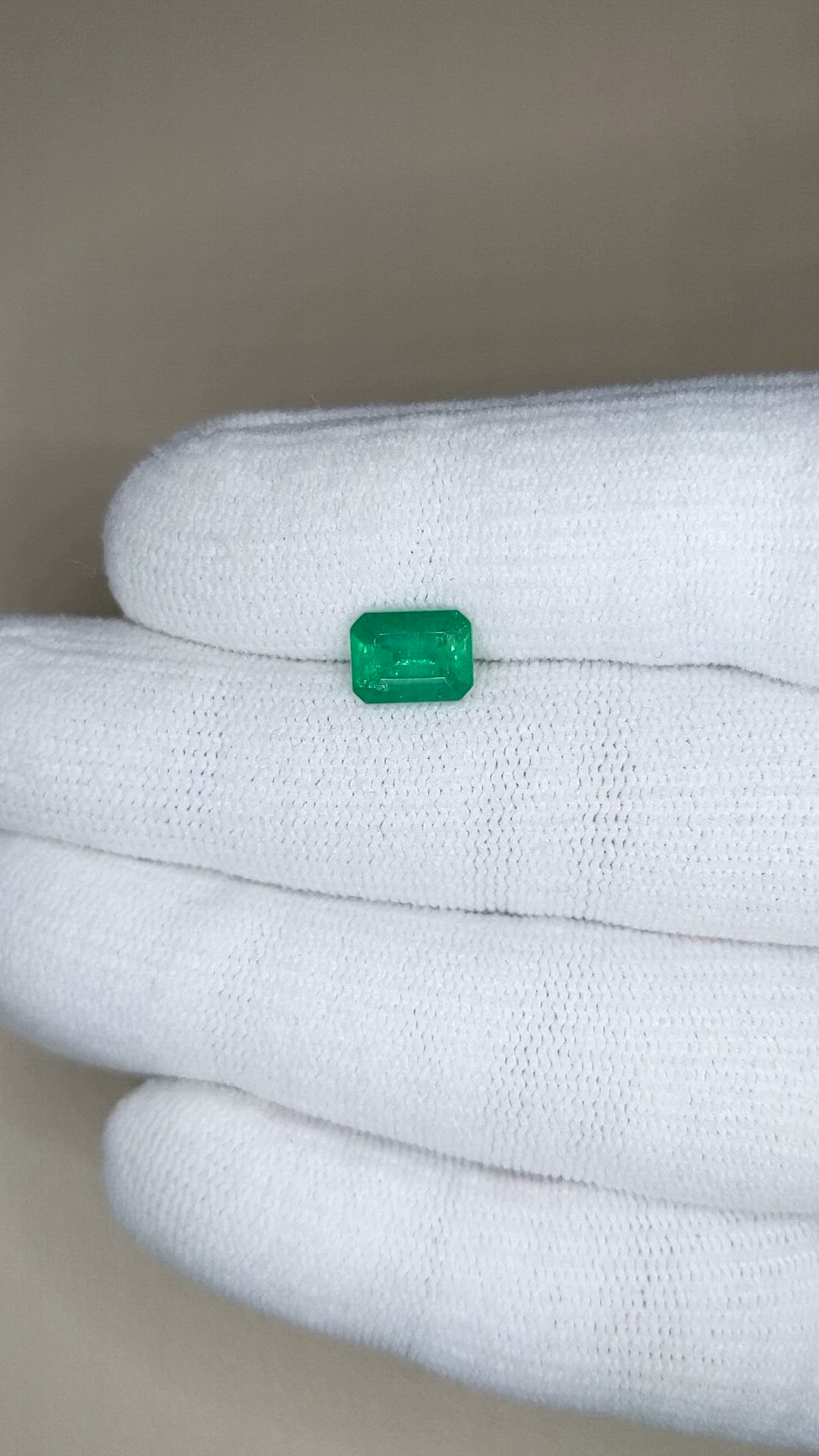 1.56 Ct. Emerald from Zambia Size Video