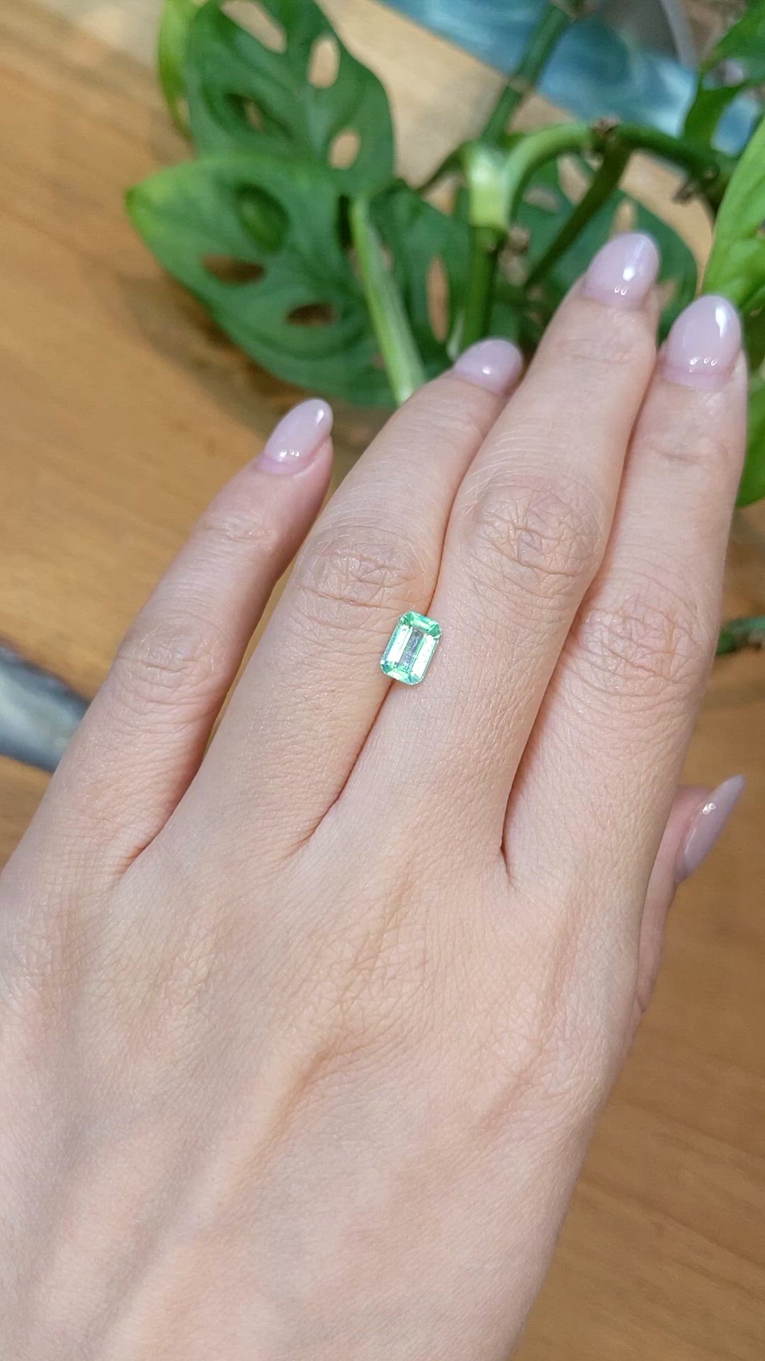 0.80 Ct. Emerald from Nigeria Size Video