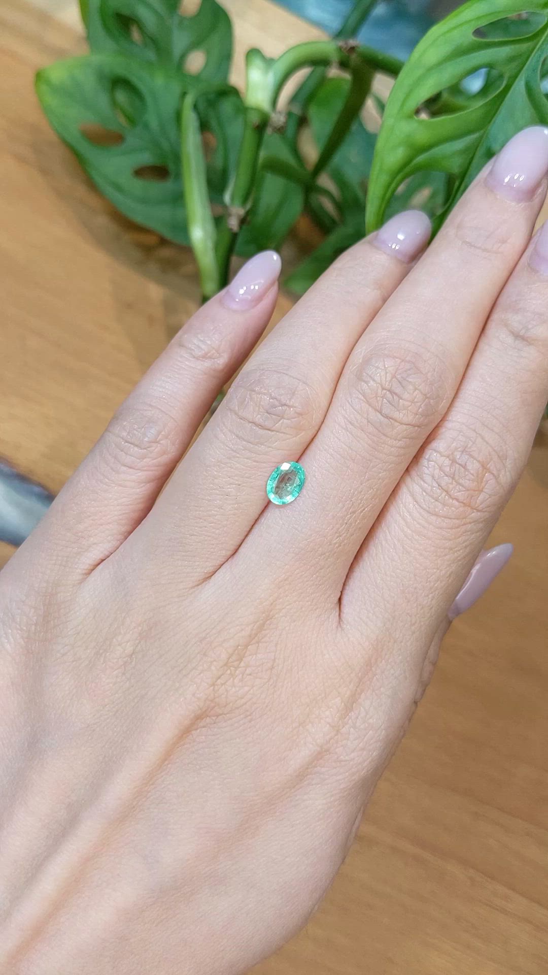 0.55 Ct. Emerald from Nigeria Size Video