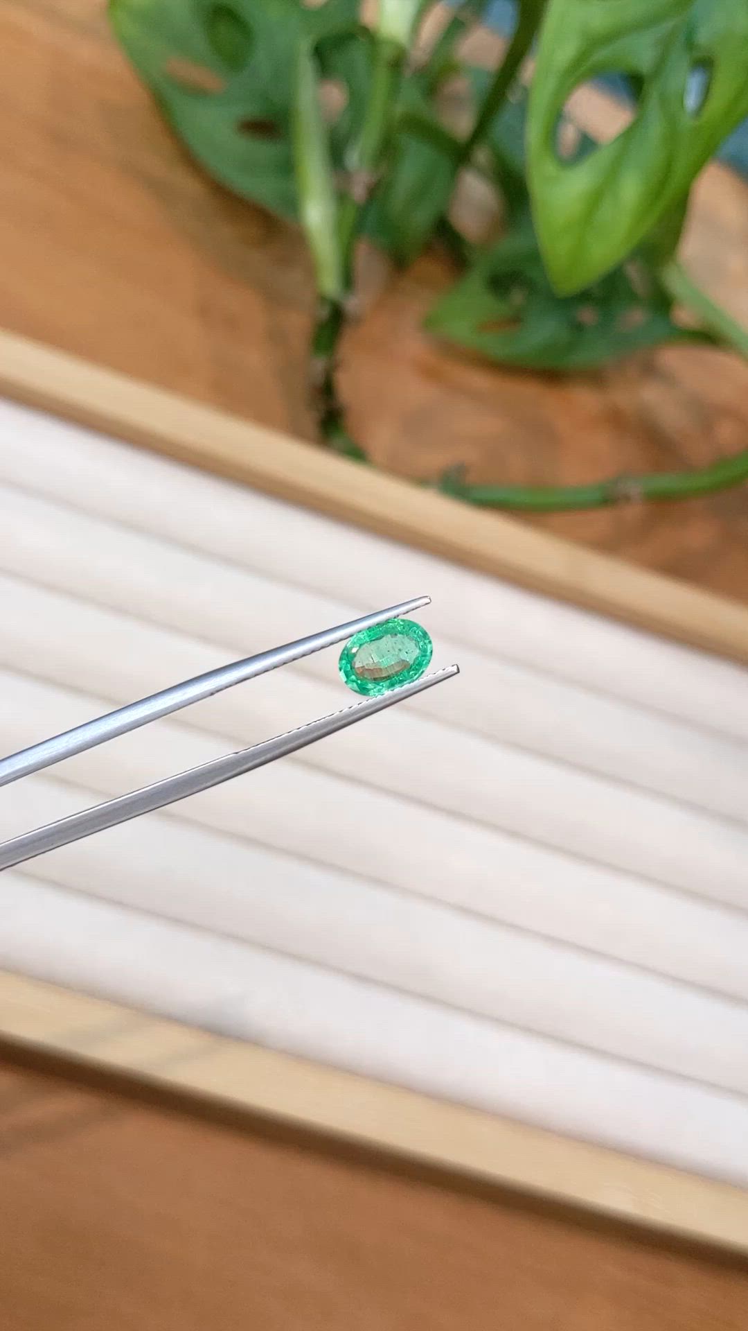 0.98 Ct. Emerald from Nigeria Size Video