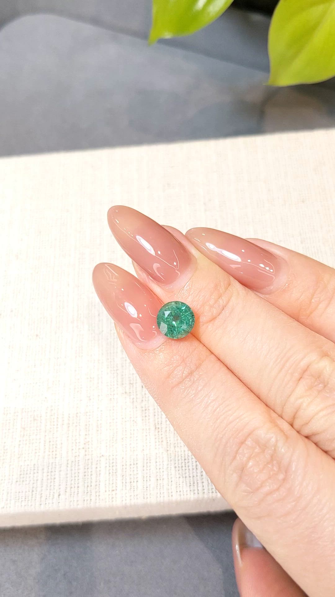 1.67 Ct. Emerald from Zambia Size Video