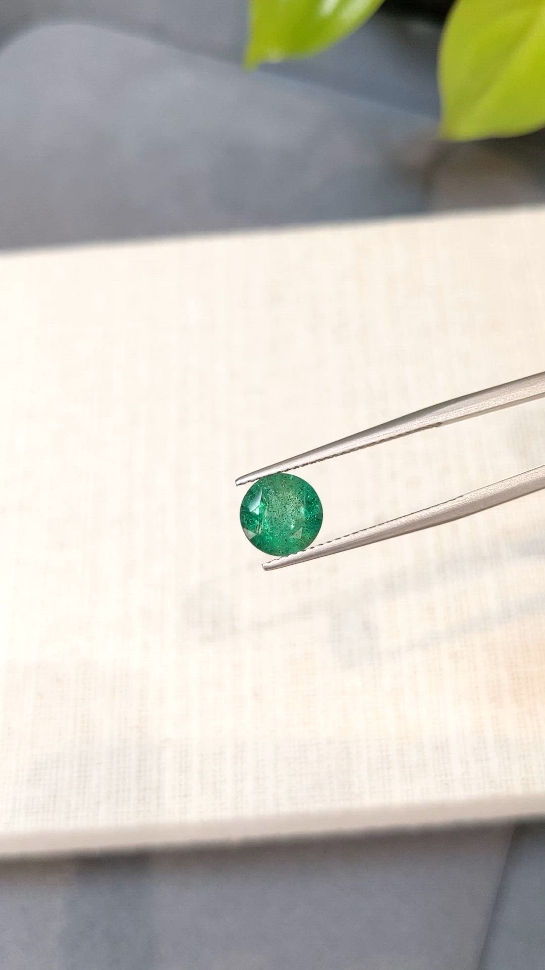 1.73 Ct. Emerald from Zambia Size Video
