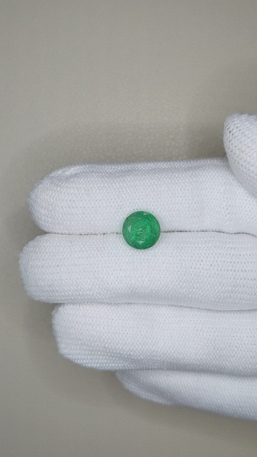 2.06 Ct. Emerald from Zambia Size Video