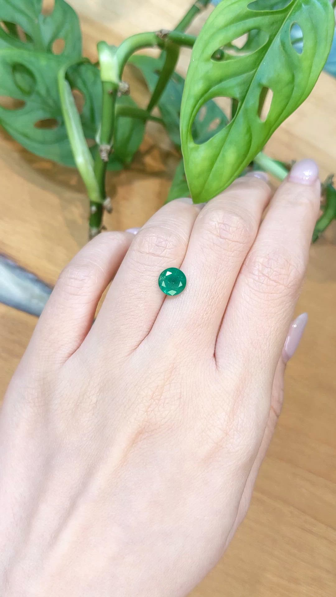 1.45 Ct. Emerald from Zambia Size Video