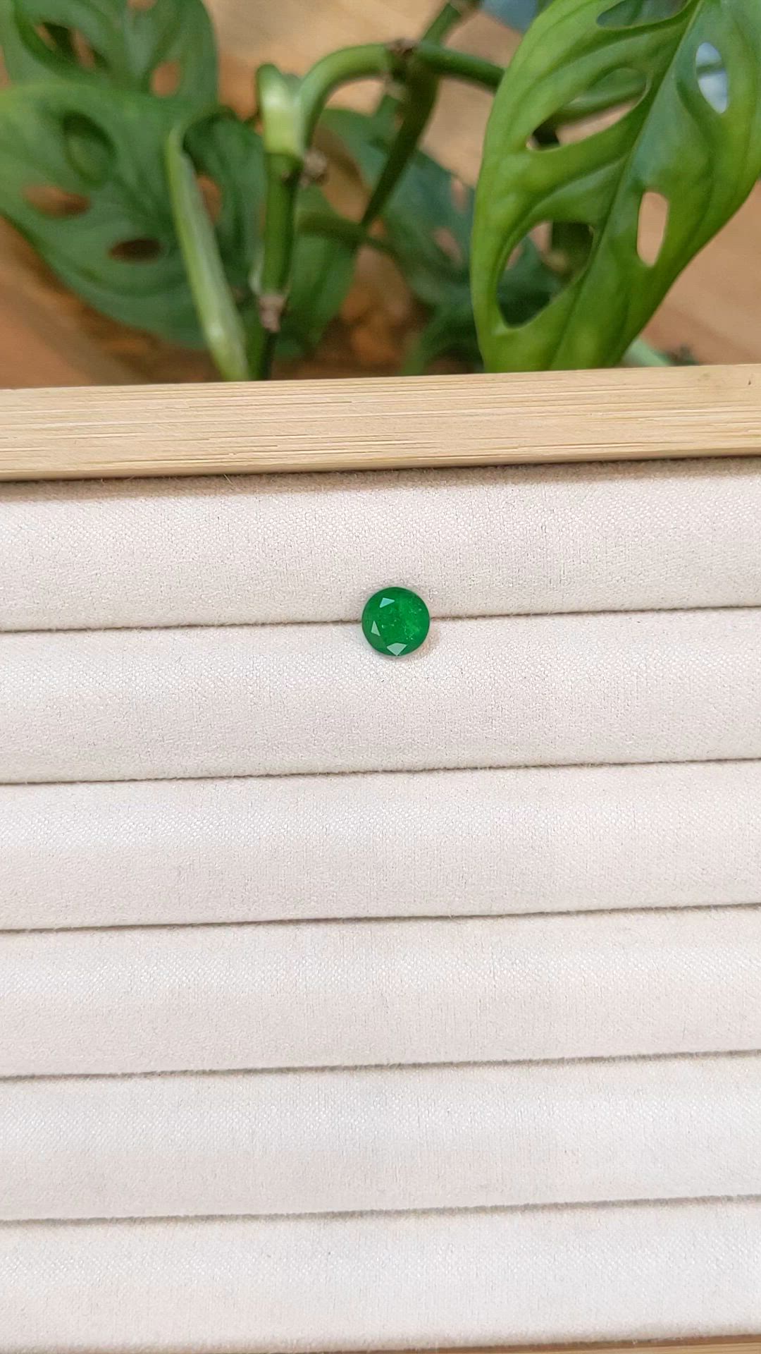 1.27 Ct. Emerald from Zambia Size Video