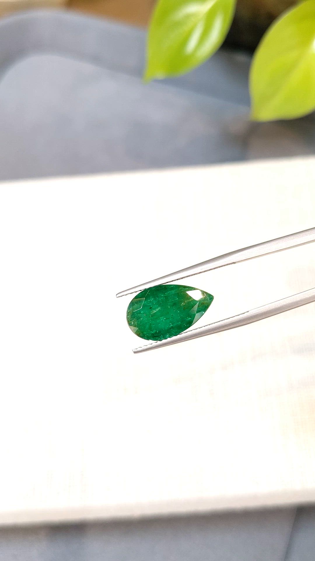 4.14 Ct. Emerald from Zambia Size Video