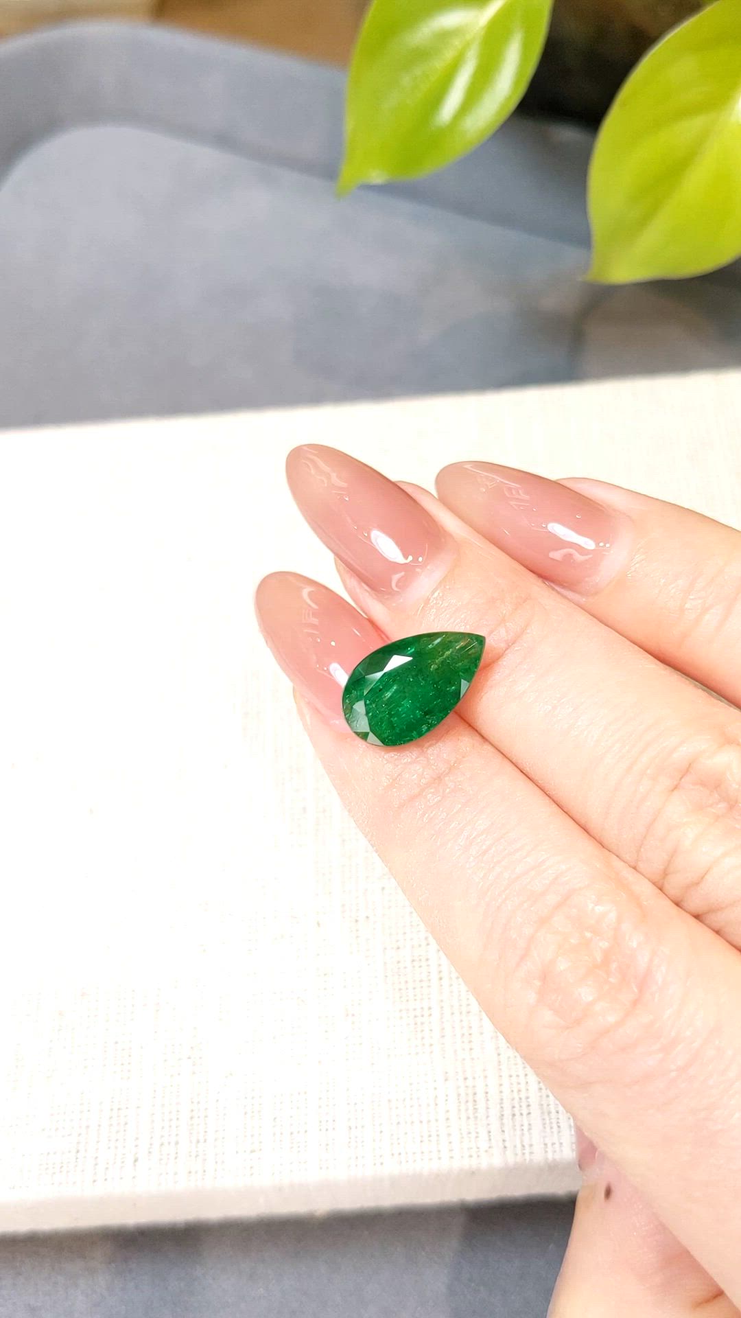 4.14 Ct. Emerald from Zambia Size Video