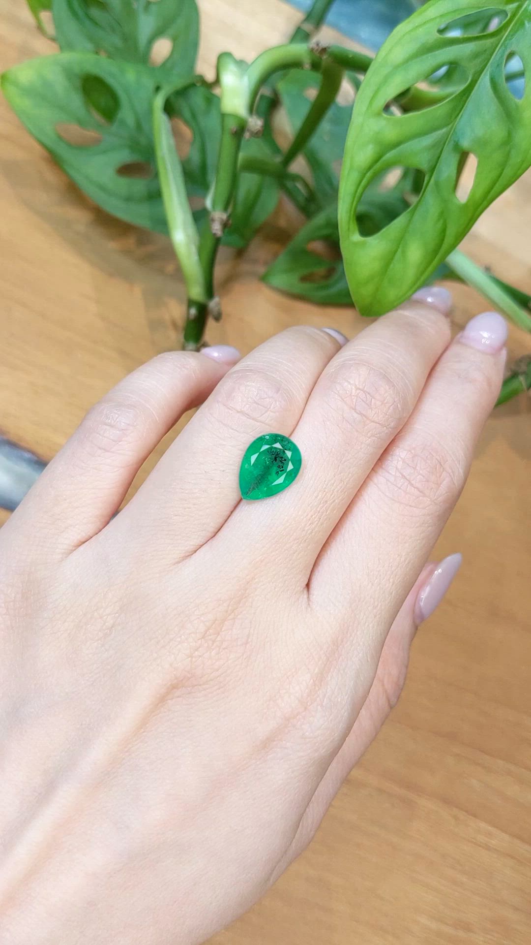 3.19 Ct. Emerald from Zambia Size Video