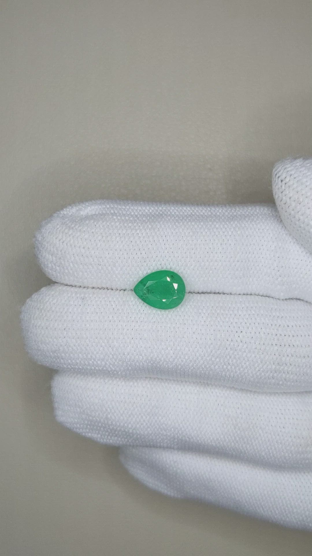 1.55 Ct. Emerald from Zambia Size Video
