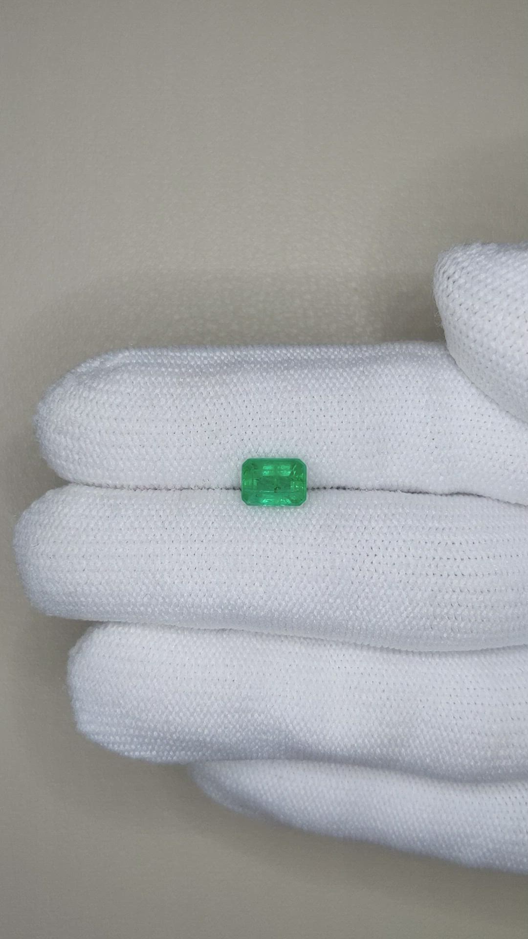 1.20 Ct. Emerald from Zambia Size Video