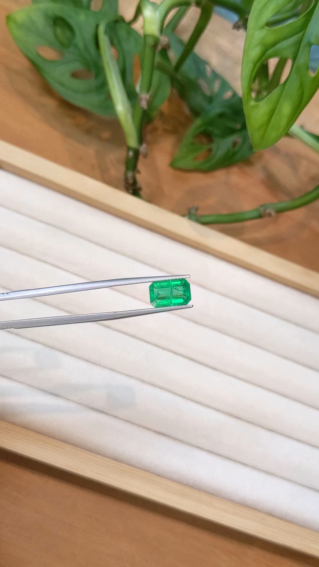 2.23 Ct. Emerald from Zambia Size Video