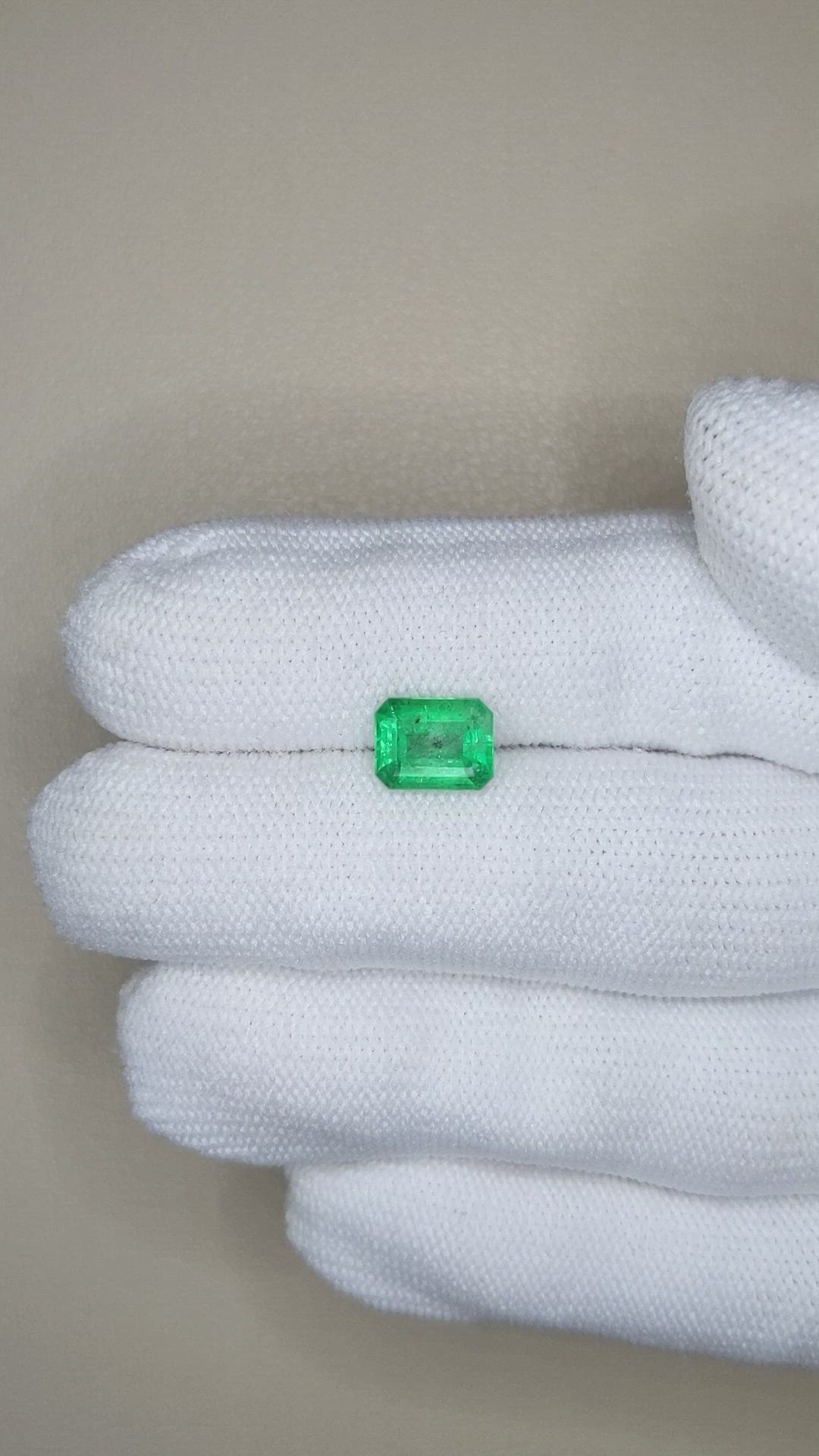 1.47 Ct. Emerald from Zambia Size Video