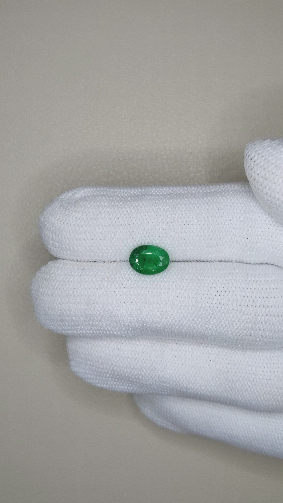 1.25 Ct. Emerald from Zambia Size Video