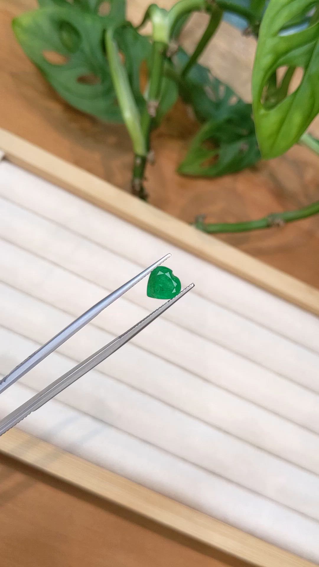 1.68 Ct. Emerald from Zambia Size Video